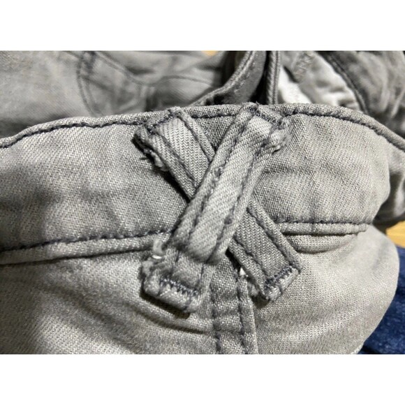 Art Class Girls Size 10 Gray Cargo Wide Leg Denim Jean Pants Cotton Blend - Picture 7 of 11